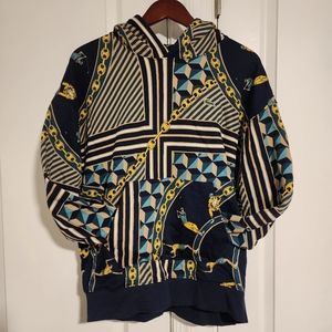 Lacoste Gold Digger Tennis Golf Geometric Luxury Versace Pattern Pullover Hoodie